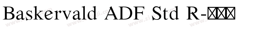 Baskervald ADF Std R字体转换